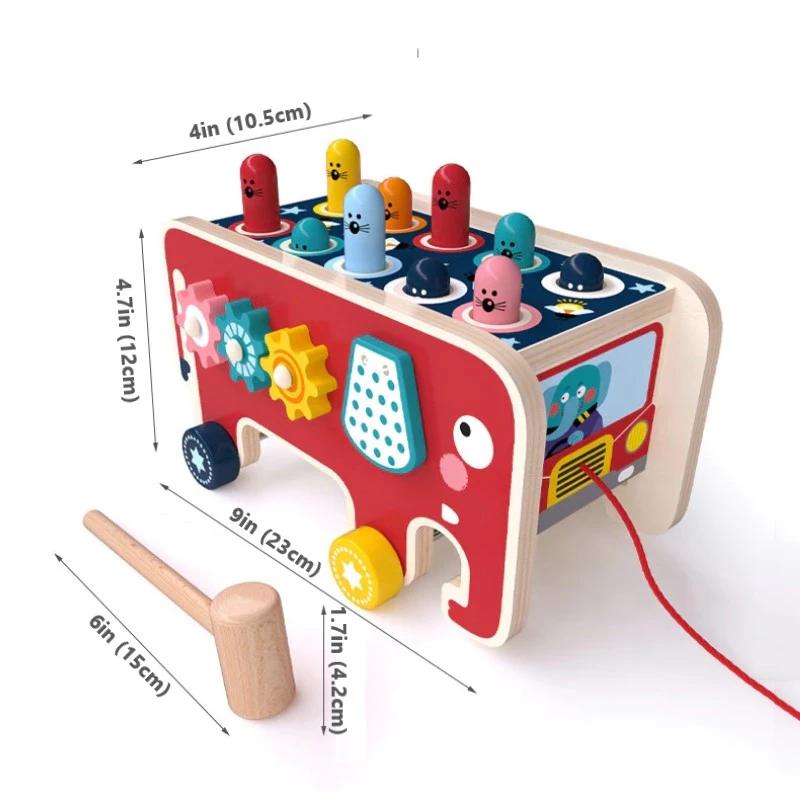 Houten whack-a-mole speelgoed