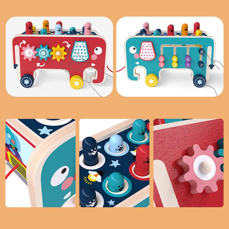 Houten whack-a-mole speelgoed