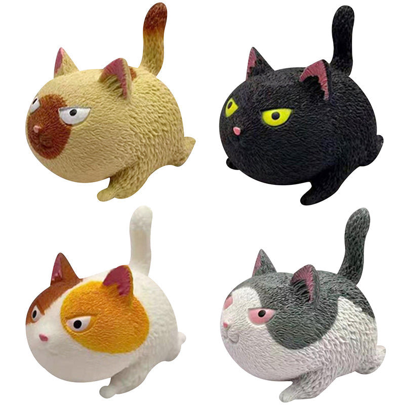 Grappige schattige katvormige bal