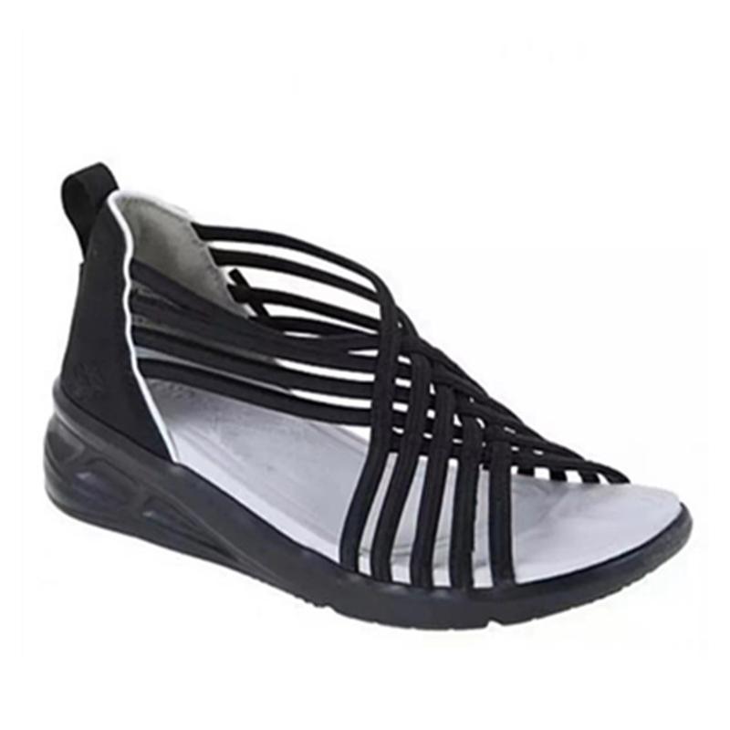 Sportieve gevlochten vismondsandalen voor dames