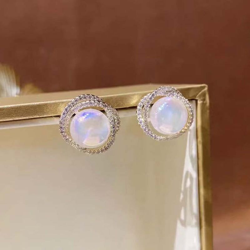 Oorknopjes met parel zeemeermin