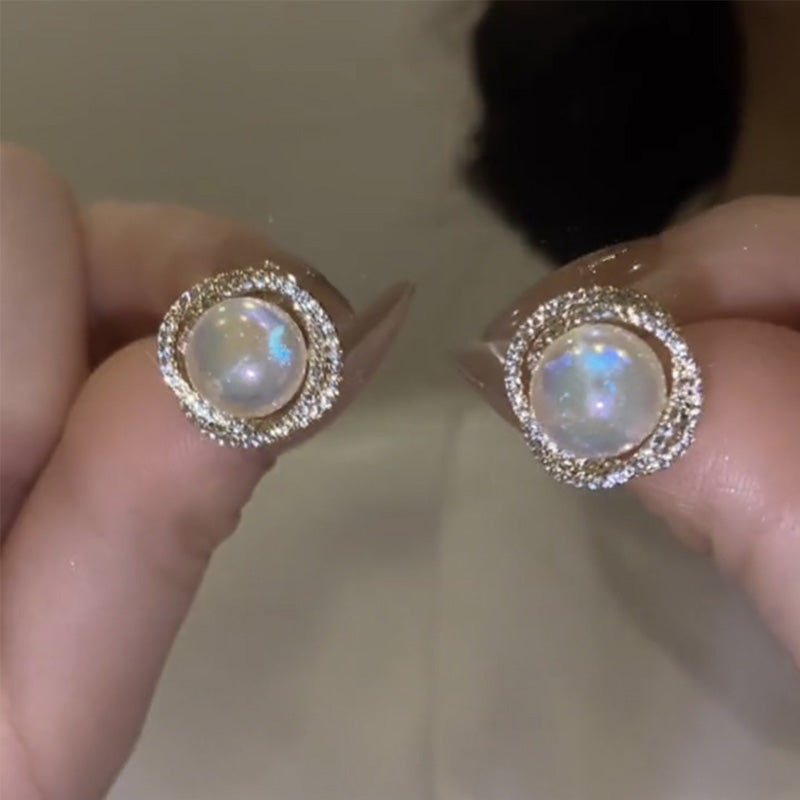 Oorknopjes met parel zeemeermin