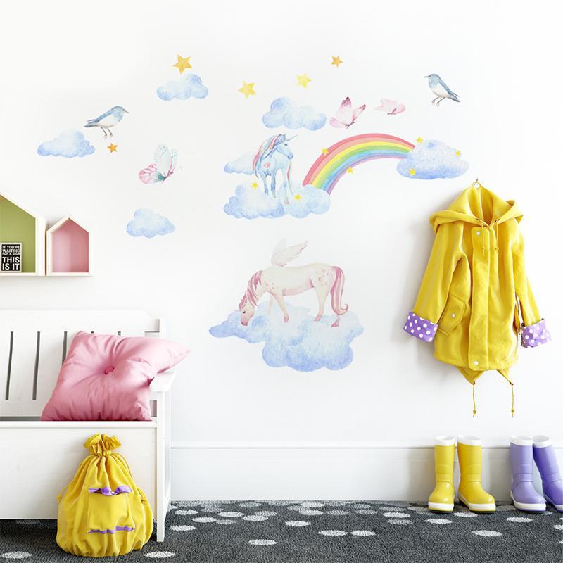 Regenboog dromen muur sticker stickers