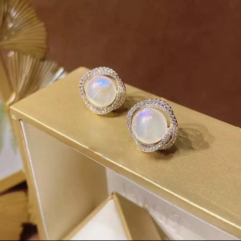 Oorknopjes met parel zeemeermin