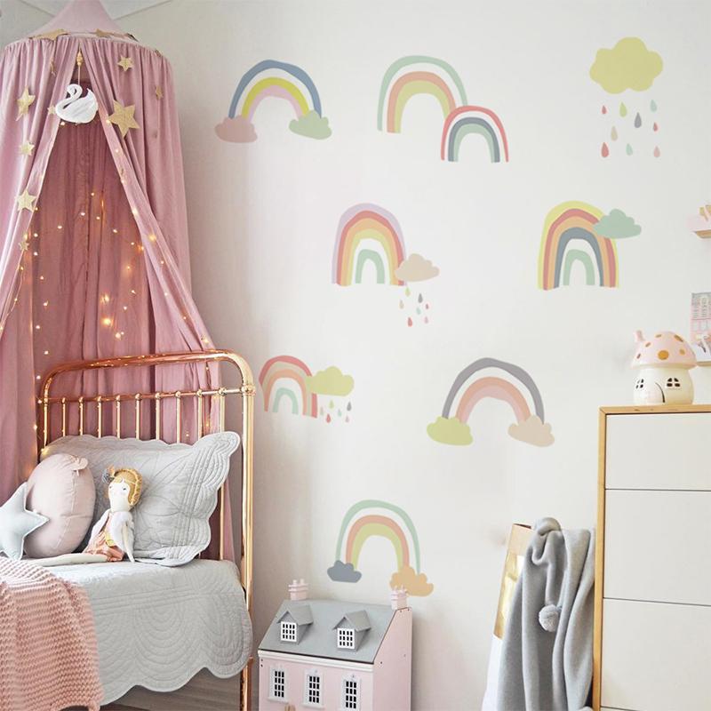 Regenboog dromen muur sticker stickers