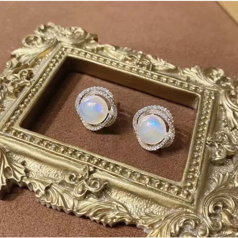 Oorknopjes met parel zeemeermin