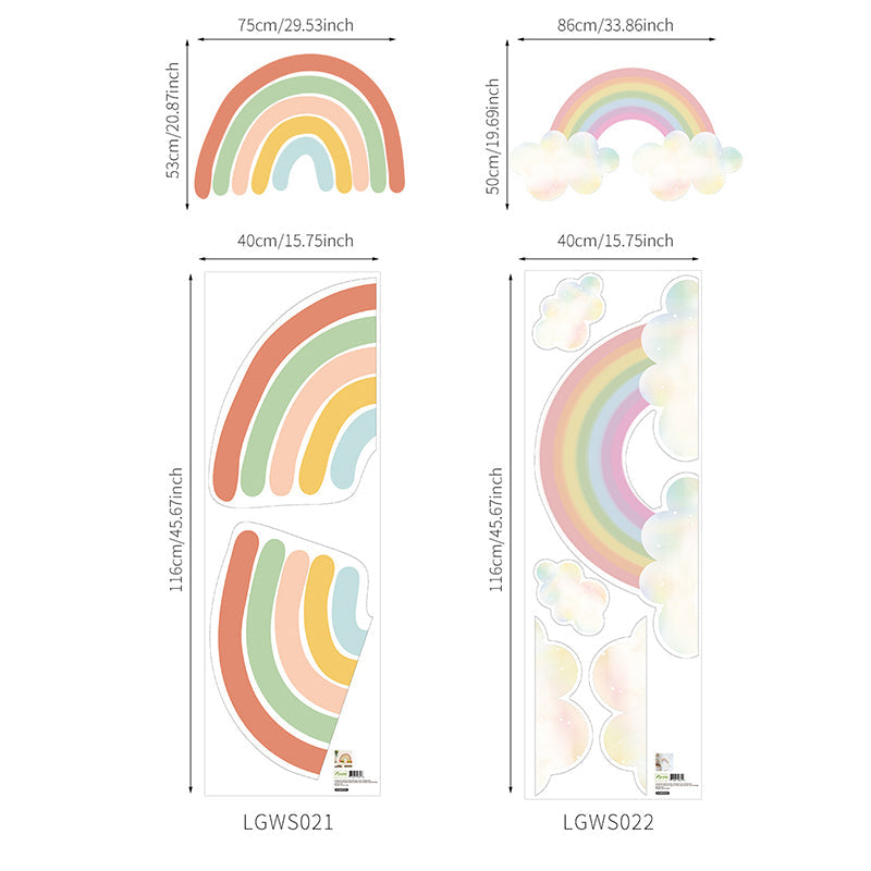 Regenboog dromen muur sticker stickers