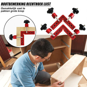 Rechte hoekversteller voor houtbewerking