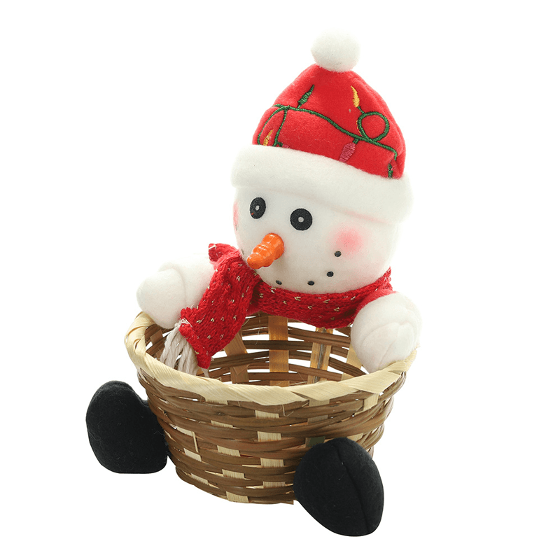 Kerst Snoep Geweven Mand