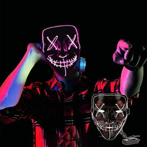 Halloween - LED lichtgevend masker