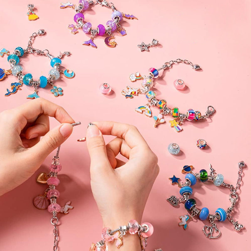 DIY handgemaakte kralenarmbandset voor kinderen