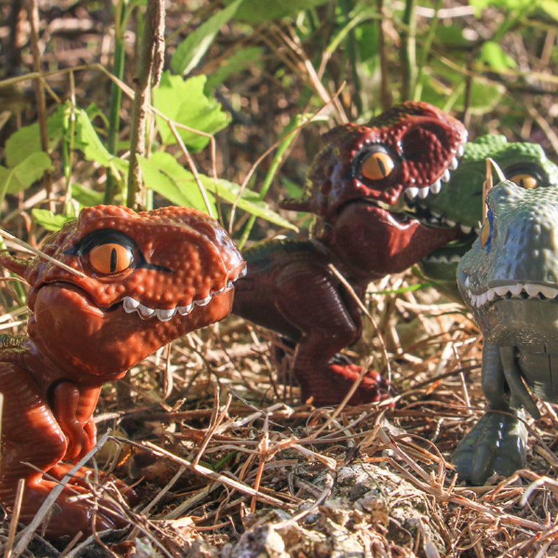 Vingerknijpende dinosaurus actiefiguren