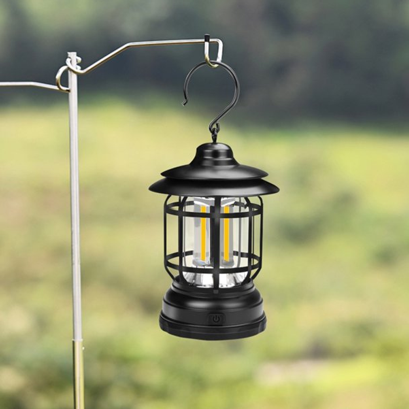 Draagbare retro-kampeer lamp
