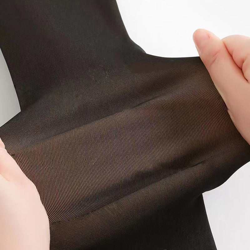 Vlekkeloze benen nep doorschijnende warme pluche gevoerde elastische panty
