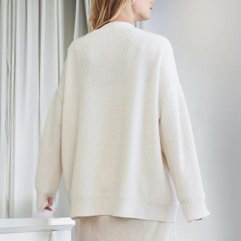 Casual Solid Color Sweaters Cardigan