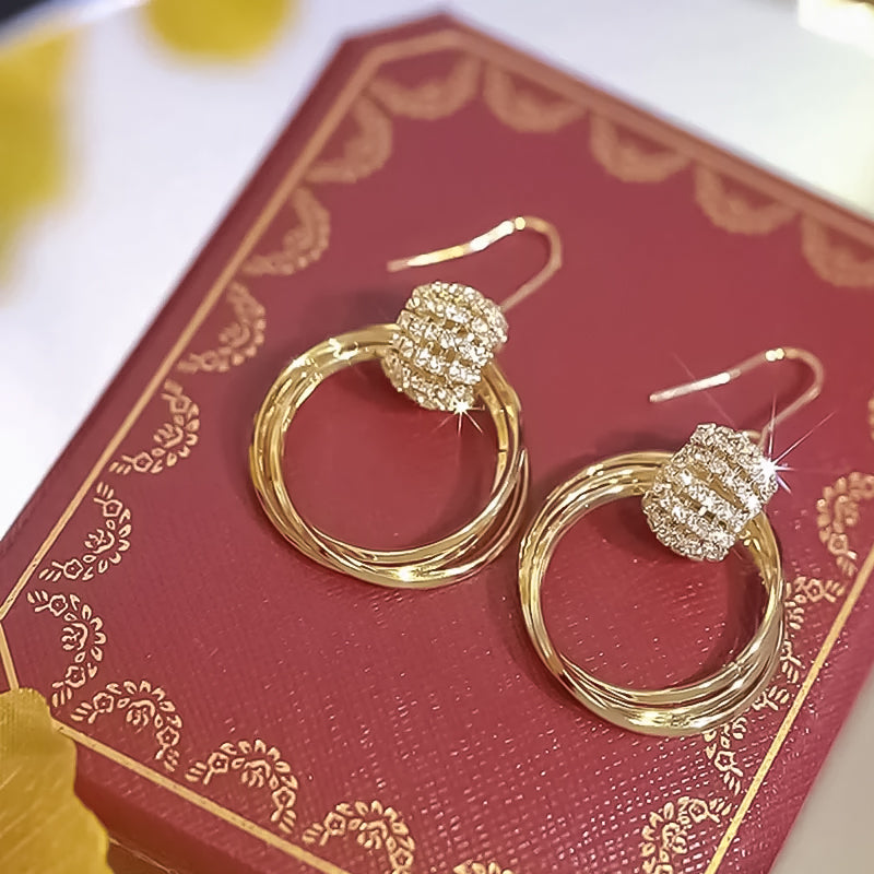 Streentjes grote hoepel oorbellen