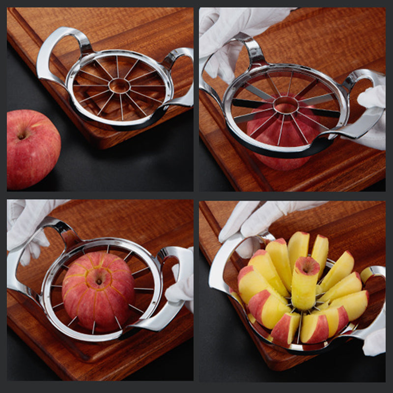 Appelboor en snijmachine