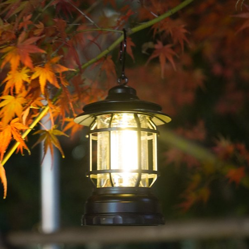 Draagbare retro-kampeer lamp