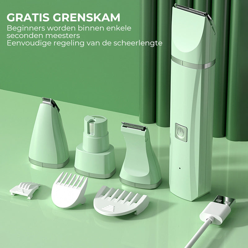 4-in-1 scheerapparaat voor dierenhaar