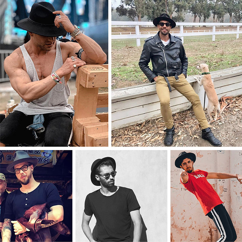 Gentleman lederen gesp hoed