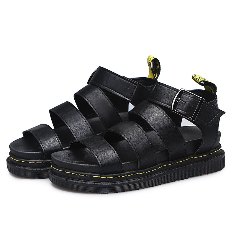 Platform zomersandalen met open teen en dikke zolen