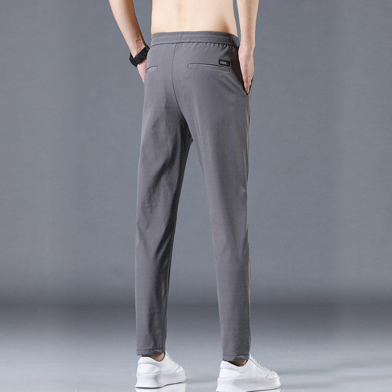 Vrijetijdsbroek van ijszijde voor heren