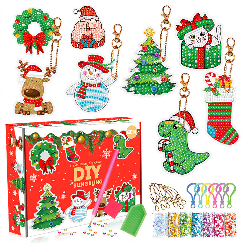 Kerst diamant schilderij sticker kit