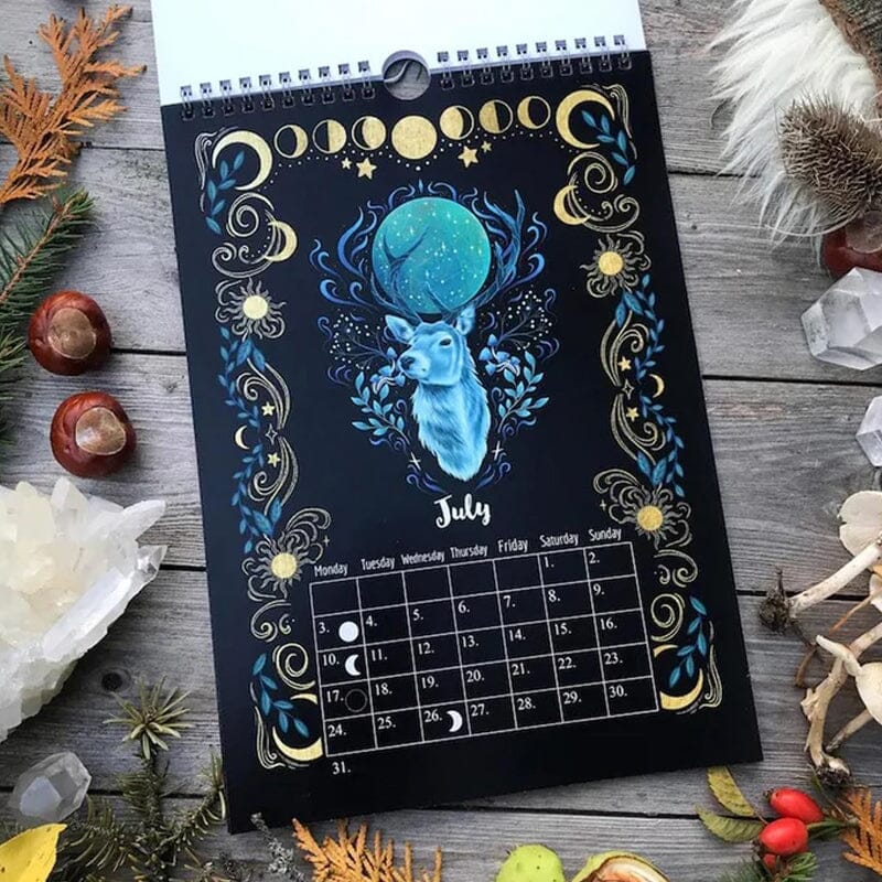 2023 Dark Forest Lunar Kalender Mysterieuze Dieren Kalender