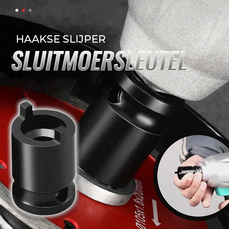 Haakse slijper dopsleutel