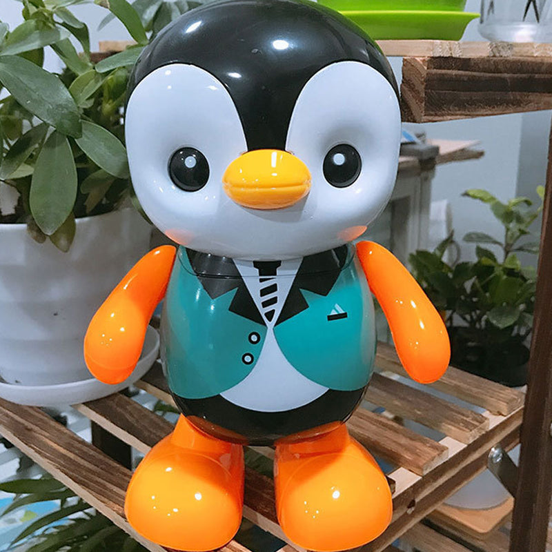 Bliksem- en muzikaal dansend pinguïnspeelgoed