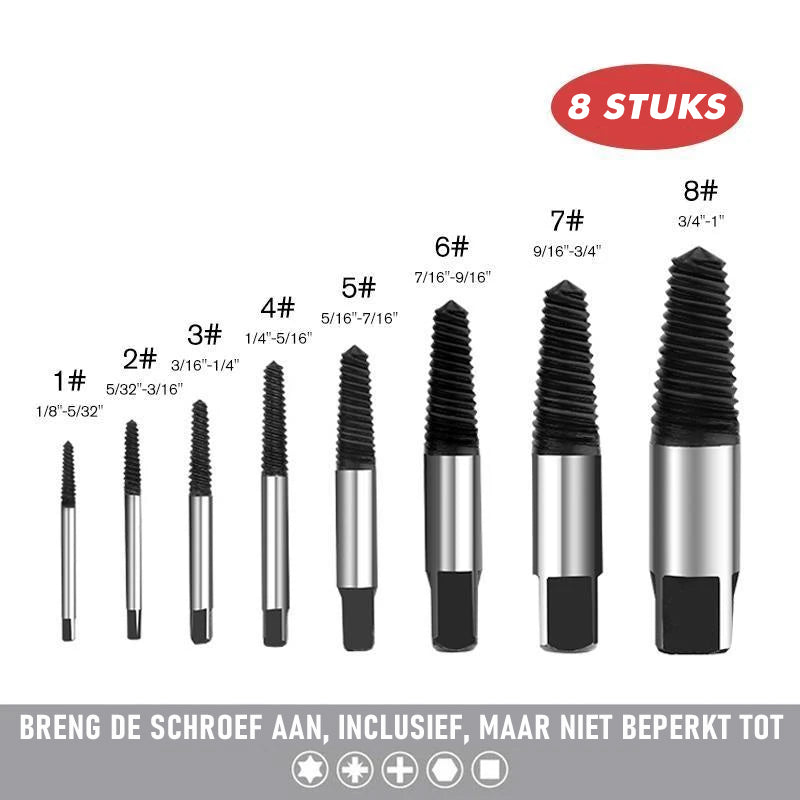 Schroevendraaierset (5 stuks / 6 stuks / 8 stuks)