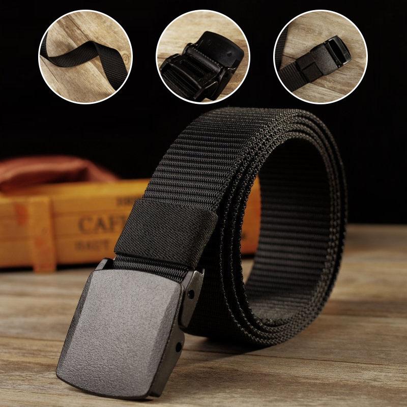 Niet-metalen niet-magnetische nylon riem met gesp