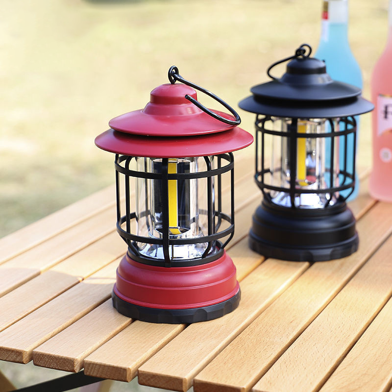 Draagbare retro-kampeer lamp