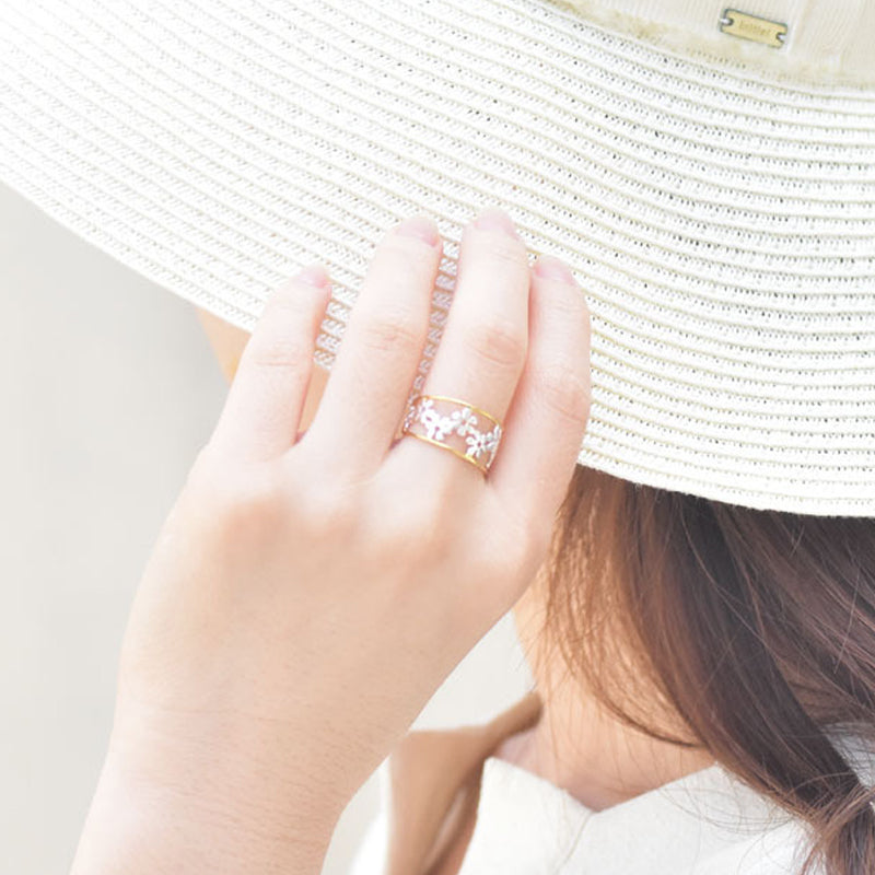 Onregelmatige holle madeliefjesring