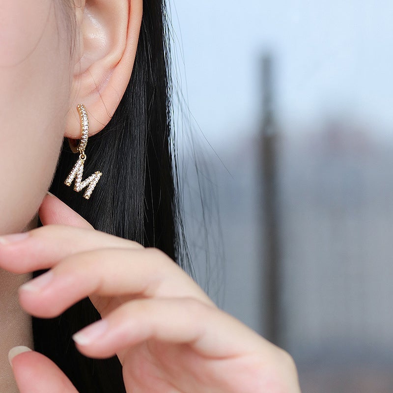 Alfabet Hoepel Oorbellen