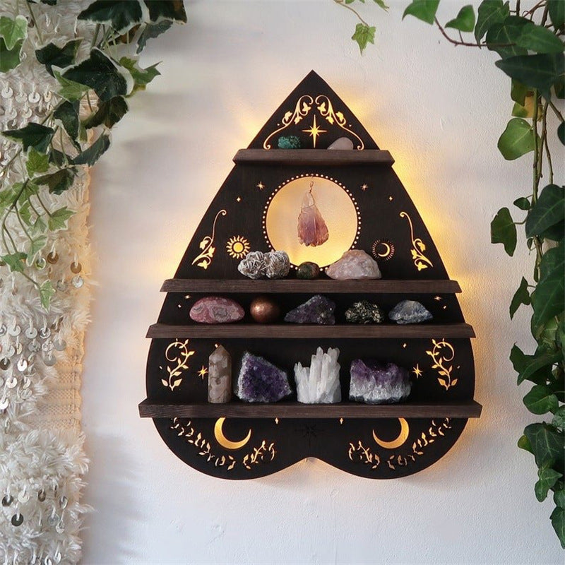 Luna Moth Plank met lamp