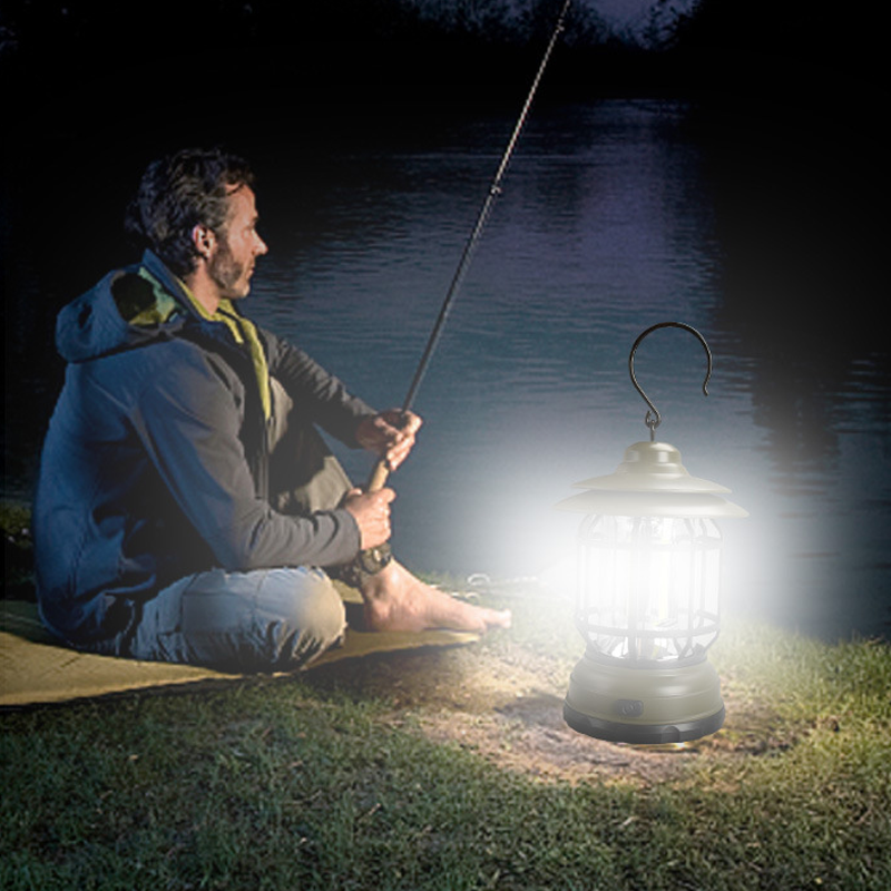 Draagbare retro-kampeer lamp