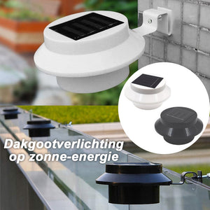Dakgootverlichting op zonne-energie (2stukken)