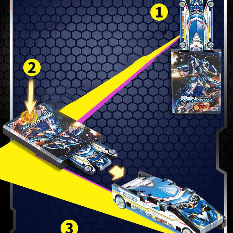 Snelle auto uitklapkaart