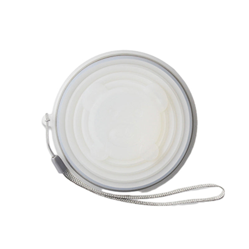 Draagbare siliconen beker voor op reis