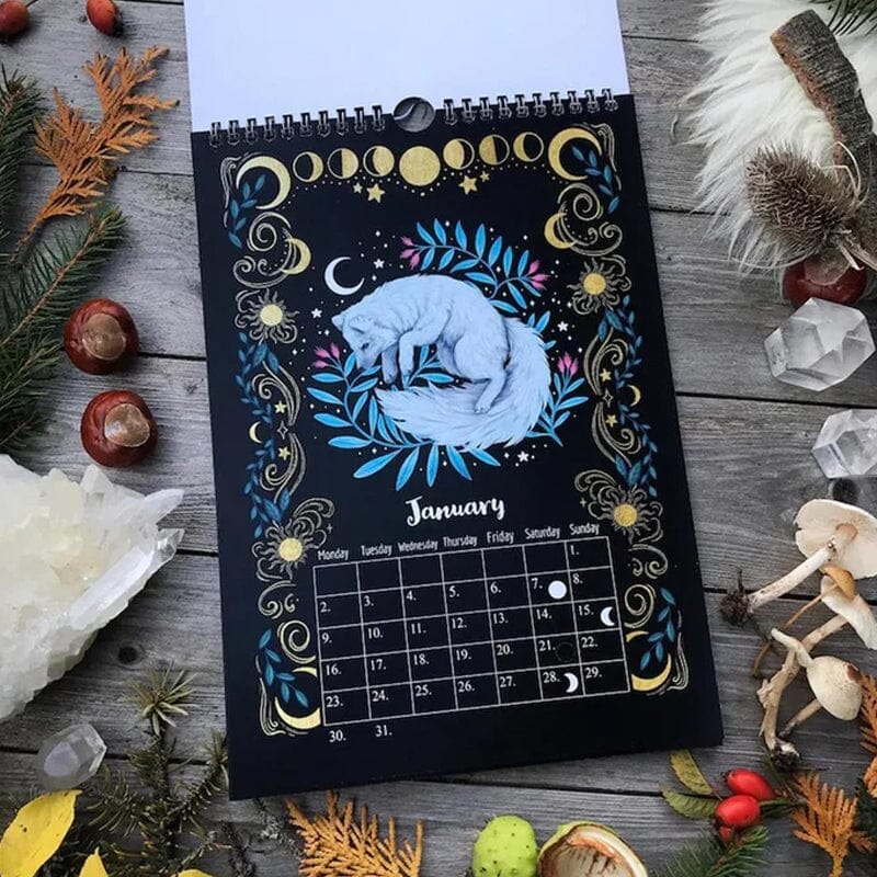 2023 Dark Forest Lunar Kalender Mysterieuze Dieren Kalender