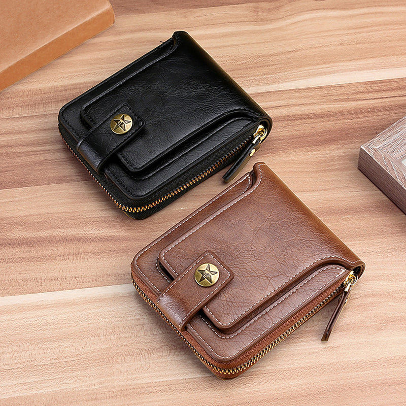 Retro multifunctionele drievoudige portemonnee