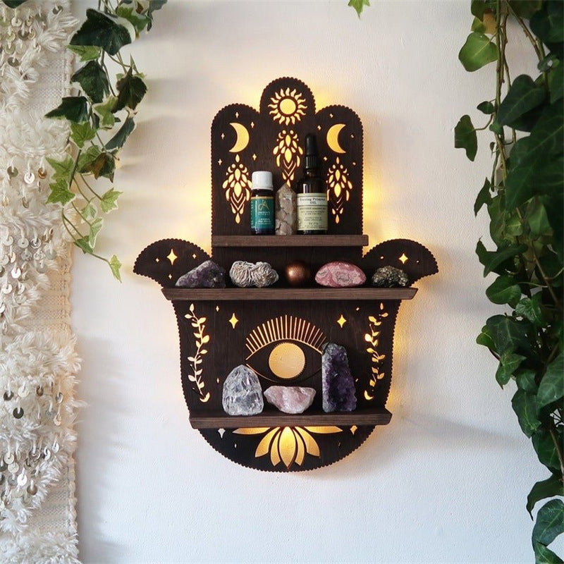 Luna Moth Plank met lamp