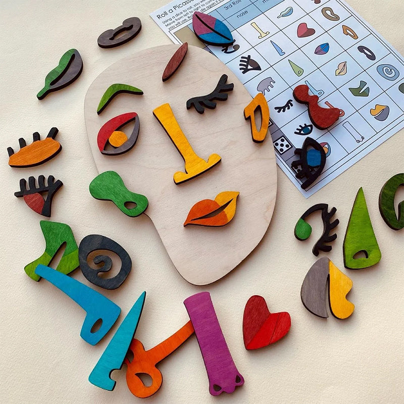Houten Montessori Puzzels-Beste cadeau voor uw kind