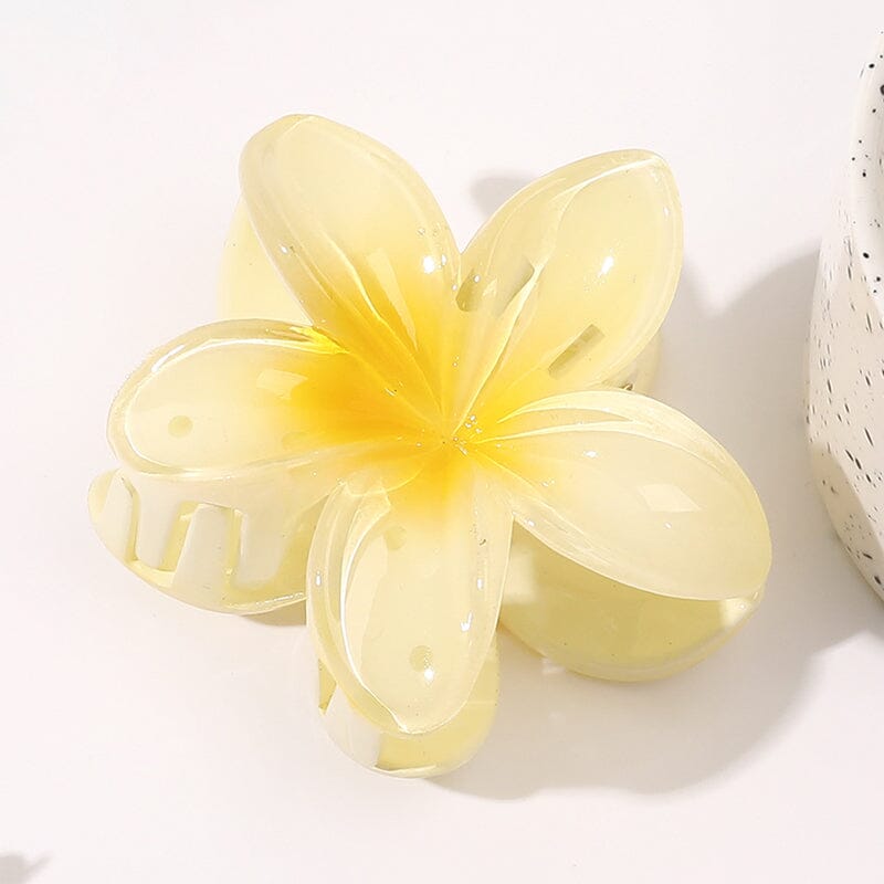 Haarclip met eierbloem