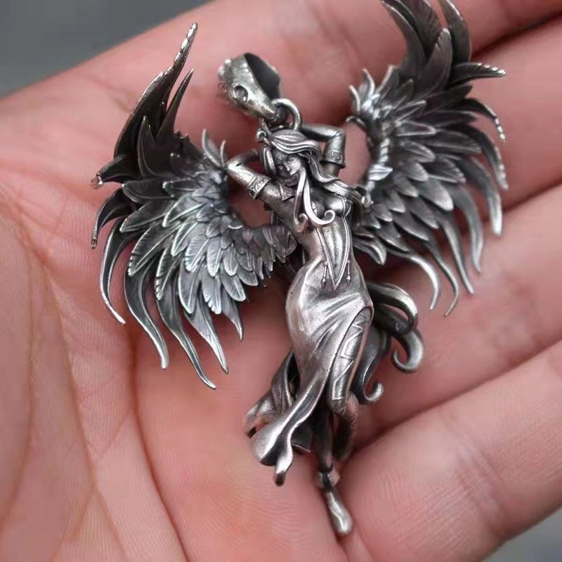 Boze engel hanger ketting