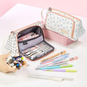 Grote etui van canvas