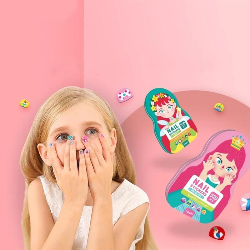 DIY Nagelstickers Set voor kinderen (520 stuks)
