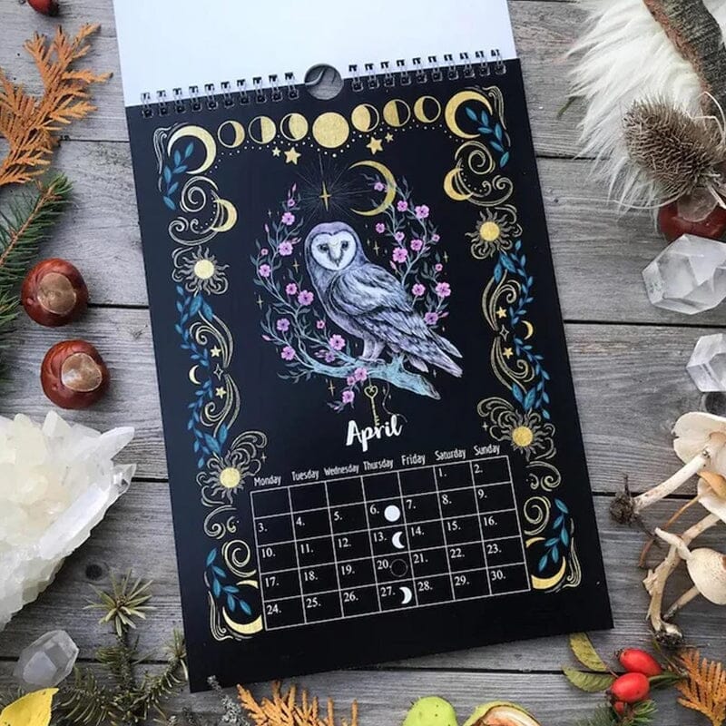 2023 Dark Forest Lunar Kalender Mysterieuze Dieren Kalender