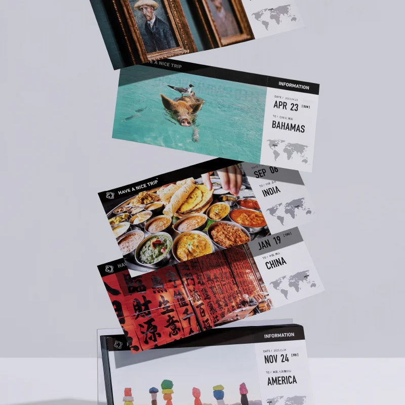 Patroonkalender voor vliegticketpatronen